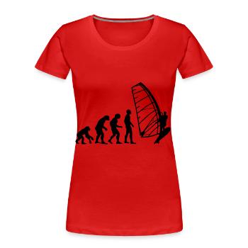 Kitesailing - Women's Premium Organic T-Shirt - red - Front - Mia (176cm)
