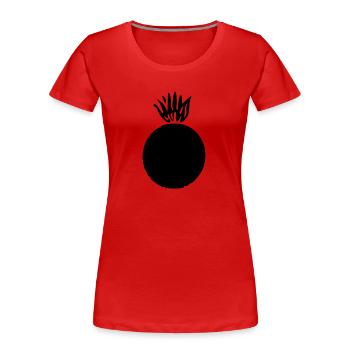 artilleur - T-shirt bio Premium Femme - rouge - Devant - Mia (176cm)