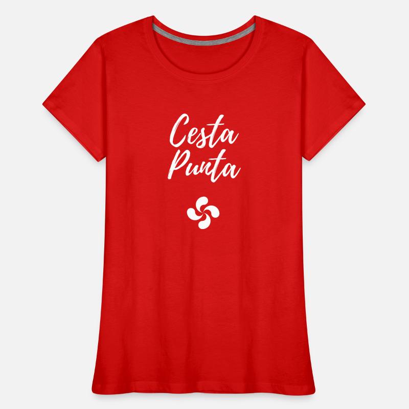 CESTA PUNTA CROIX BASQUE - Basque Pelota Game Women's Premium Organic T-Shirt
