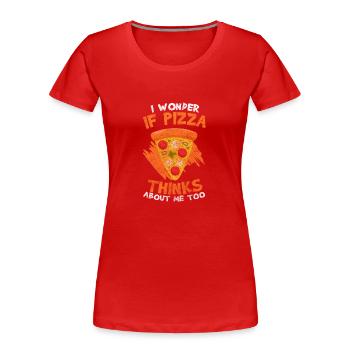 Pizza Pizza Oven Pizza Maker Delicious - Women's Premium Organic T-Shirt - red - Front - Mia (176cm)