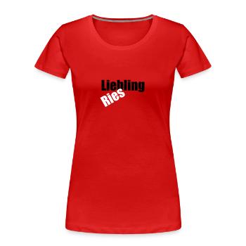 Liebling Riesling - Frauen Premium Bio T-Shirt - Rot - Vorne - Mia (176cm)