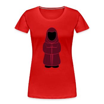 Magier - Frauen Premium Bio T-Shirt - Rot - Vorne - Mia (176cm)