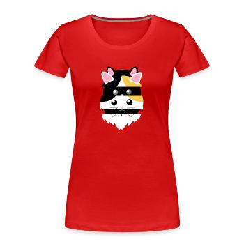 Cats in cats for crazy cat ladies - Women's Premium Organic T-Shirt - red - Front - Mia (176cm)