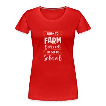 Harvest Agriculture Harvest Time Vegetables - Women's Premium Organic T-Shirt - red - Front - Mia (176cm)