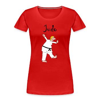 Judo - judo - T-shirt bio Premium Femme - rouge - Devant - Mia (176cm)