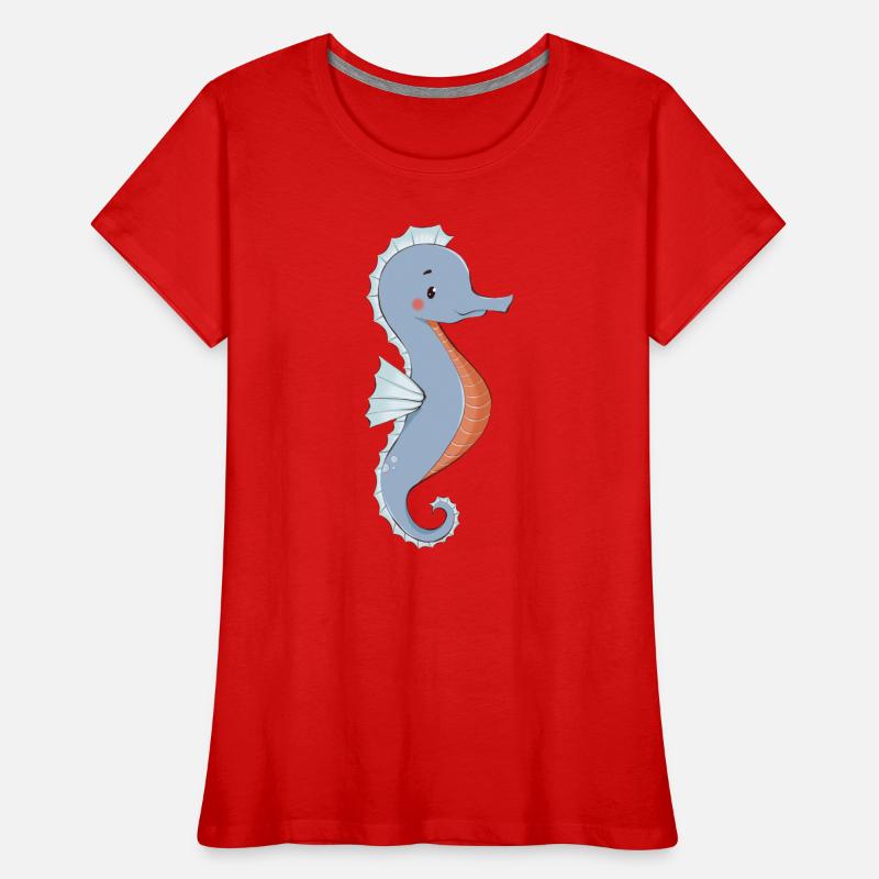 Seepferdchen Frauen Premium Bio T-Shirt