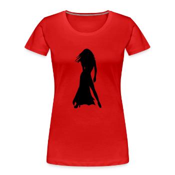 Hot Sexy Girl - Women's Premium Organic T-Shirt - red - Front - Mia (176cm)