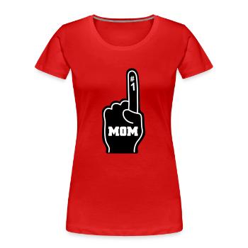 Mutter - Frauen Premium Bio T-Shirt - Rot - Vorne - Mia (176cm)
