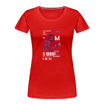 Gaming Nerd Gamepad Controller - Frauen Premium Bio T-Shirt - Rot - Vorne - Mia (176cm)