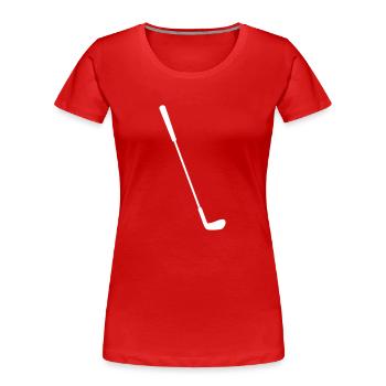 Golf - T-shirt bio Premium Femme - rouge - Devant - Mia (176cm)