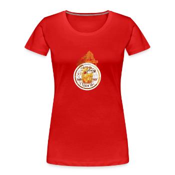 Cocktail Altmodisch - Frauen Premium Bio T-Shirt - Rot - Vorne - Mia (176cm)