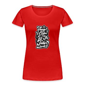 Seamstress Profession Suit Clothing - Women's Premium Organic T-Shirt - red - Front - Mia (176cm)
