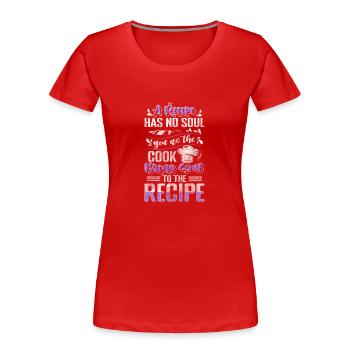Küche Gastronomie Lecker Kochtopf - Frauen Premium Bio T-Shirt - Rot - Vorne - Mia (176cm)