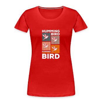 Vogel Zauberei Diversity - Frauen Premium Bio T-Shirt - Rot - Vorne - Mia (176cm)