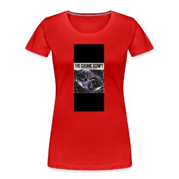 The comic script  - T-shirt bio Premium Femme - rouge - Devant - Mia (176cm)