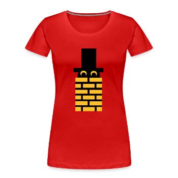 Schornsteinfeger - Frauen Premium Bio T-Shirt - Rot - Vorne - Mia (176cm)