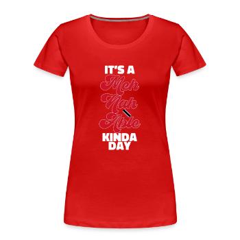 Drapeau de Trinité-et-Tobago - T-shirt bio Premium Femme - rouge - Devant - Mia (176cm)