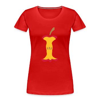 Apple - apple - Women's Premium Organic T-Shirt - red - Front - Mia (176cm)