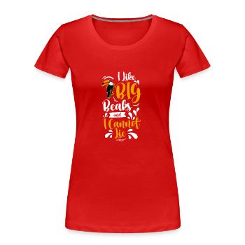 Toucan Regenwald Schnabel - Frauen Premium Bio T-Shirt - Rot - Vorne - Mia (176cm)