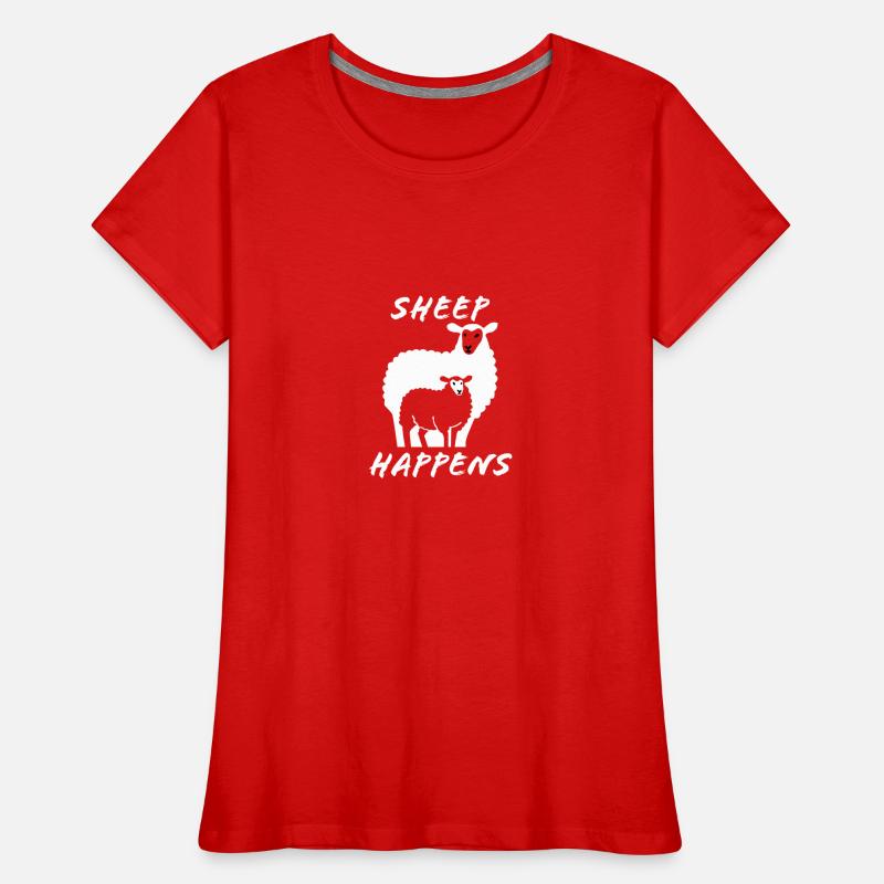 Schaf passiert Frauen Premium Bio T-Shirt