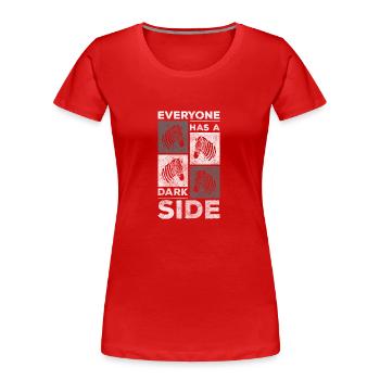 Zebra Wild Tierschützer Kenia - Frauen Premium Bio T-Shirt - Rot - Vorne - Mia (176cm)