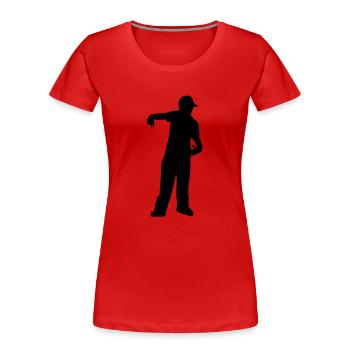 Rapper - Women's Premium Organic T-Shirt - red - Front - Mia (176cm)