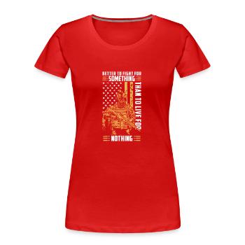 Krieg Soldaten Waffen Elite - Frauen Premium Bio T-Shirt - Rot - Vorne - Mia (176cm)