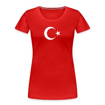 Türkei - Frauen Premium Bio T-Shirt - Rot - Vorne - Mia (176cm)