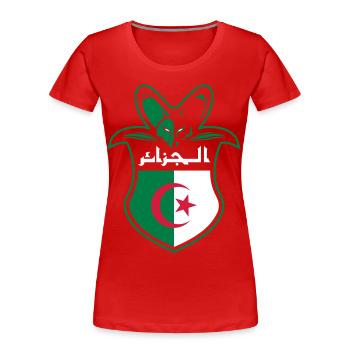 Algerie - T-shirt bio Premium Femme - rouge - Devant - Mia (176cm)