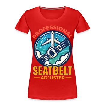 Flugbegleiter Flugbegleiter Flugbegleiterin Flugbegleiterin - Frauen Premium Bio T-Shirt - Rot - Vorne - Mia (176cm)