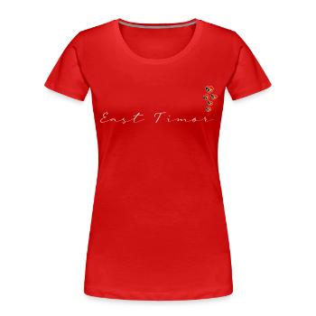 Timor oriental - T-shirt bio Premium Femme - rouge - Devant - Mia (176cm)