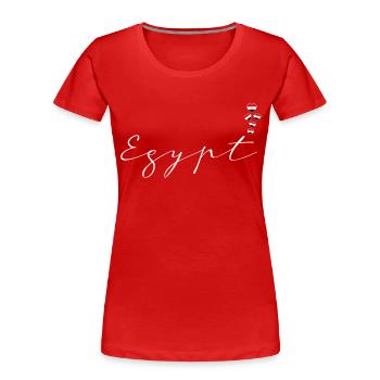 Ägypten - Frauen Premium Bio T-Shirt - Rot - Vorne - Mia (176cm)
