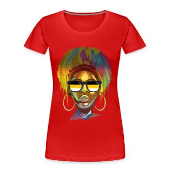 Russisches Kaiserreich - Frauen Premium Bio T-Shirt - Rot - Vorne - Mia (176cm)