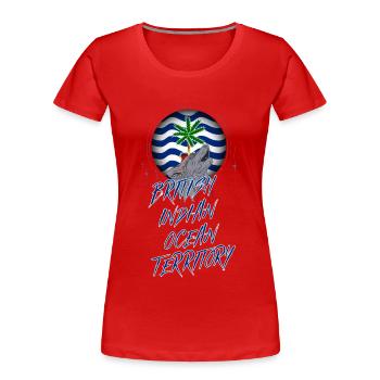 British Indian Ocean Territory - Women's Premium Organic T-Shirt - red - Front - Mia (176cm)