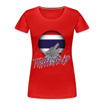 Thaïlande - T-shirt bio Premium Femme - rouge - Devant - Mia (176cm)