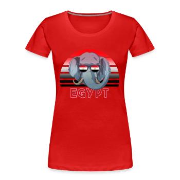 Ägypten - Frauen Premium Bio T-Shirt - Rot - Vorne - Mia (176cm)