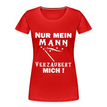 Witziger Hexe Halloween Hexen Spruch - Frauen Premium Bio T-Shirt - Rot - Vorne - Mia (176cm)