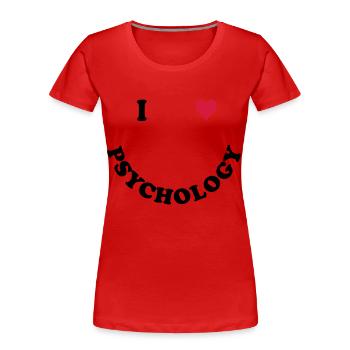 Psychologie - Frauen Premium Bio T-Shirt - Rot - Vorne - Mia (176cm)