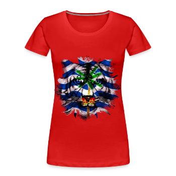 British Indian Ocean Territory - Women's Premium Organic T-Shirt - red - Front - Mia (176cm)
