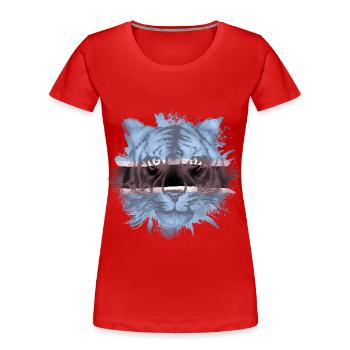 Botswana - T-shirt bio Premium Femme - rouge - Devant - Mia (176cm)