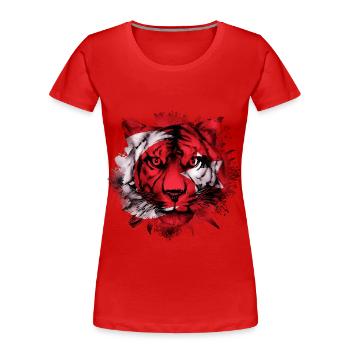 Osmanisches Reich - Frauen Premium Bio T-Shirt - Rot - Vorne - Mia (176cm)