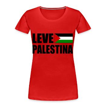 Leve palestina - Frauen Premium Bio T-Shirt - Rot - Vorne - Mia (176cm)