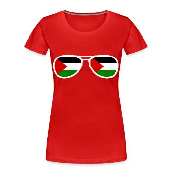 palestina - Women's Premium Organic T-Shirt - red - Front - Mia (176cm)