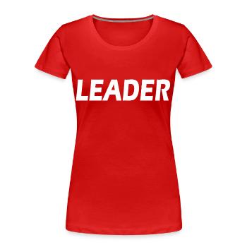 Leader - Women's Premium Organic T-Shirt - red - Front - Mia (176cm)