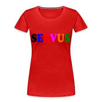 Servus - Frauen Premium Bio T-Shirt - Rot - Vorne - Mia (176cm)