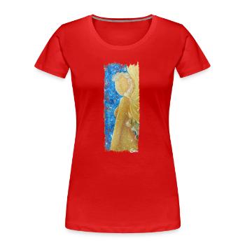 Engel des Universums - Sonja von Staden - Frauen Premium Bio T-Shirt - Rot - Vorne - Mia (176cm)