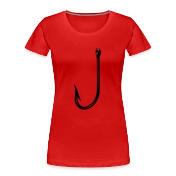 Haken - Frauen Premium Bio T-Shirt - Rot - Vorne - Mia (176cm)