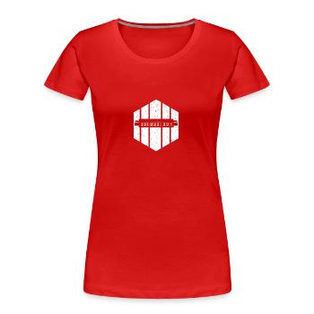 Harmonica Harmonica - T-shirt bio Premium Femme - rouge - Devant - Mia (176cm)