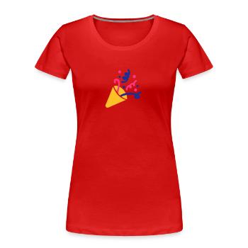 Party Feuerwerk - Frauen Premium Bio T-Shirt - Rot - Vorne - Mia (176cm)