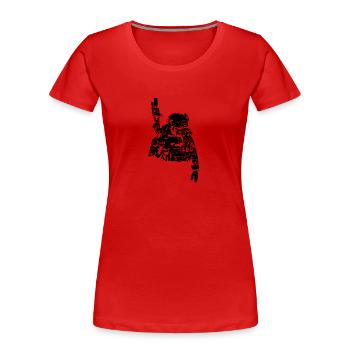 Special Forces U.S.Army Soldier Navy Seals - Women's Premium Organic T-Shirt - red - Front - Mia (176cm)